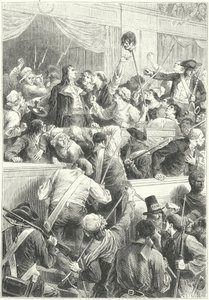 1 Prairial Year III、パリ、1795 年 5 月 20 日の暴動 (彫刻) 作： Frederic Theodore (after) Lix