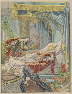 La Belle Au Bois Dormant, Sleeping Beauty (カラーリトグラフ) 作： Frederic Theodore (after) Lix
