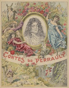 Les Contes de Perrault」のタイトルページイラスト（カラーリトグラフ 作： Frederic Theodore (after) Lix