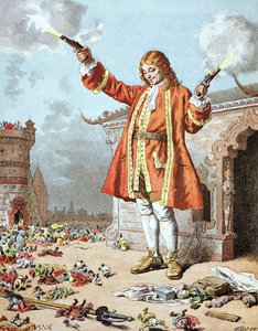 ジョナサン・スウィフト（1667-1745）による「レヴォヤージュドガリバー」のイラスト 作： Frederic Theodore Lix