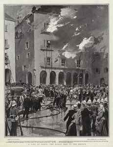救助に便利なコルフでの火事 作： Frederic de Haenen