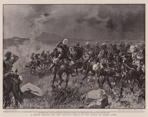 3月のタバヌチュへの騎兵のラッキーエスケープ 作： Frederic de Haenen