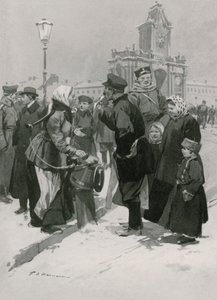 塩ニシンの露天商 作： Frederic de Haenen