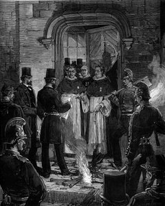 1880年3月にジュール・フェリーによって下された、無認可の宗教団体のメンバーを教える権利を排除する命令に従った、パリのジャン・ド・ボーヴェ通りからのドミニコ会士の追放：R.P.メルシーへの命令の通知行為の読解