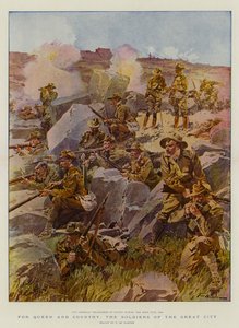 女王と国のために、大都市の兵士