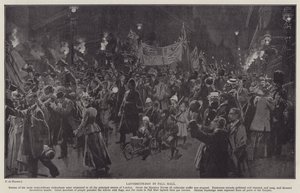 ポール・モールのレイディスミス・デイ（リトグラフ版 作： Frederic de Haenen
