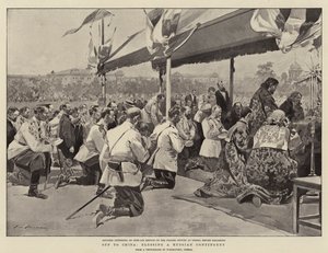 ロシアに派遣された中国を祝福する 作： Frederic de Haenen