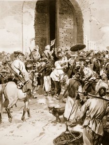 中国革命、1911年、「ハチソンの国の歴史」、1920年頃のイラスト 作： Frederic de Haenen