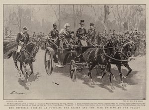 ポツダムでの帝国会議、カイザーと皇帝の宮殿への運転