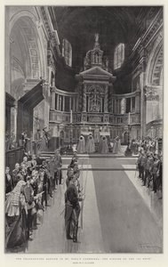 セントポール大聖堂の感謝祭、テ・デウムの歌 作： Frederic de Haenen