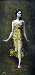 イサドラ・ダンカン（1878 - 1927） by Kaulbac.1902年11月 作： Frederich August Kaulbach