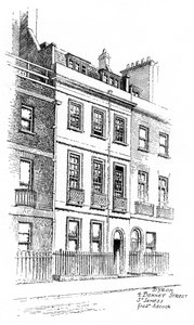 ロードバイロンズハウス、4ベネットストリート、セントジェームス、ロンドン、1912 作： Frederick Adcock