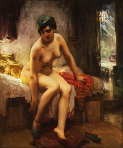 アルジェリアの売春婦、 作： Frederick Arthur Bridgman