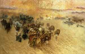 ファラオの捕虜 作： Frederick Arthur Bridgman