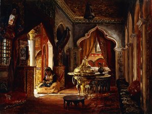 1879年のSeraglioの中で 作： Frederick Arthur Bridgman