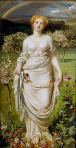 穏やかな春、1865 作： Frederick Augustus Sandys