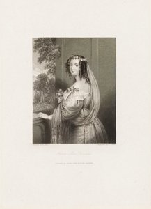 フローラ・マクドナルド、1850年頃（プリント） 作： Frederick Bacon
