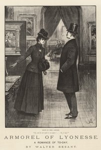 ウォルター・ベサントによる「今日のロマンス」、リオネッセの鎧 作： Frederick Barnard