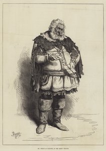 ガイエティ劇場でファルスタッフとしてフェルプス氏 作： Frederick Barnard