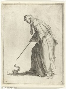 ヘビを持つ女性 15個の小さなフィギュア（シリーズタイトル） 作： Frederick Bloemaert