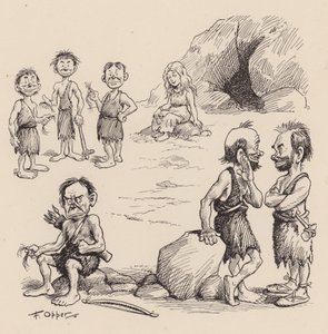 F・オッパー著「私たちの先祖」：ナンバー19（リトグラフ）