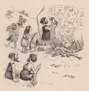 F・オッパー著「Our Antediluvian Ancestors」：ナンバー6（リトグラフ）