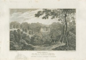 ボーデザートホールと公園：彫刻、nd [c 1830] 作： Frederick Calvert