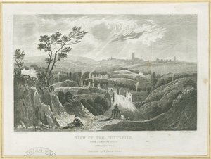 バーズレム-陶器の眺め：彫刻、nd [c 1830s] 作： Frederick Calvert