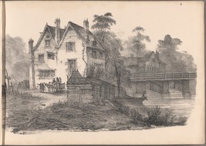 コテージの 60 のスケッチのシリーズの 1 つ。 ロンドン、1825年。 作： Frederick Calvert