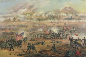 1862年12月13日のフレデリックスバーグの戦い 作： Frederick Cavada