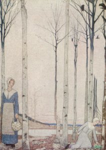 クエーカーの聖人ペール・ウィンドフラワー（カラーリトグラフ） 作： Frederick Cayley Robinson