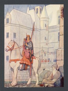 聖マルティン、4世紀、11月11日祭（カラーリトグラフ） 作： Frederick Cayley Robinson