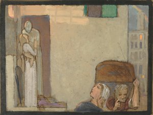 さらばのための研究、1907年頃（紙の上のテンペラ） 作： Frederick Cayley Robinson