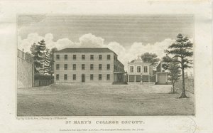 オスコット-セントメアリーズカレッジ：鋼版画、nd [c 1819]（印刷） 作： Frederick Charles Husenbeth
