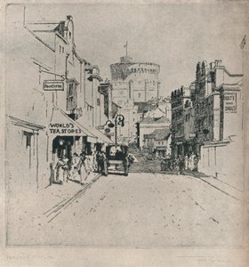 「ピースコッド ストリート、ウィンザー」、c1918 作： Frederick Charles Richards