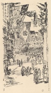 連合国大通り、1918 年。 作： Frederick Childe Hassam