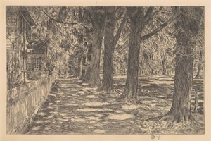 イーストハンプトン、1917年。 作： Frederick Childe Hassam