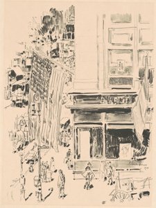 ラファイエット通り、1918年。 作： Frederick Childe Hassam