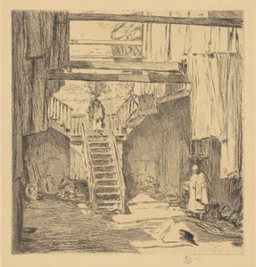 オールド チャイナタウン、サンフランシスコ、1904 年。 作： Frederick Childe Hassam