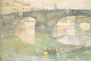 ホーリー トリニティ ブリッジ、1897 年。 作： Frederick Childe Hassam