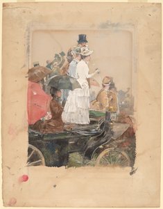 グランプリの観客、1888年。