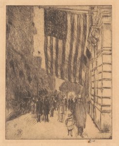 旗、1917年。 作： Frederick Childe Hassam