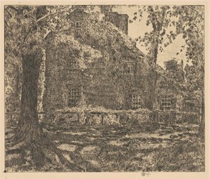ホーム スイート ホーム コテージ、イーストハンプトン、1921 年。 作： Frederick Childe Hassam