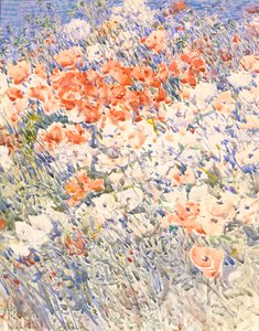 アイランド ガーデン、1892 年。 作： Frederick Childe Hassam