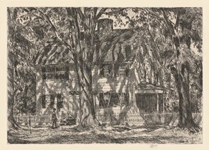 ライオン ガーディナー ハウス、イーストハンプトン、1920 年。 作： Frederick Childe Hassam