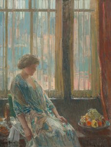 ニューヨークの窓、1912 年。 作： Frederick Childe Hassam