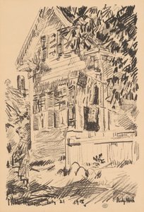 サービス フラグ、1918 年。 作： Frederick Childe Hassam