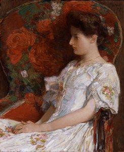ビクトリア朝の椅子、1906 年。 作： Frederick Childe Hassam