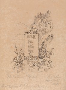 フォークス氏のカタログの口絵 作： Frederick Christian Lewis the Elder