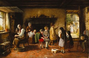 初期の悲しみ、1861 作： Frederick Daniel Hardy